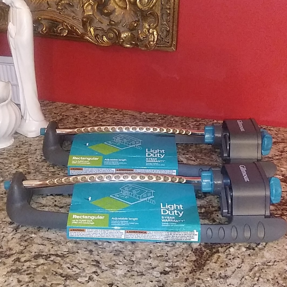 0126 Set of 2 Gilmour Rectangle Water Sprinklers